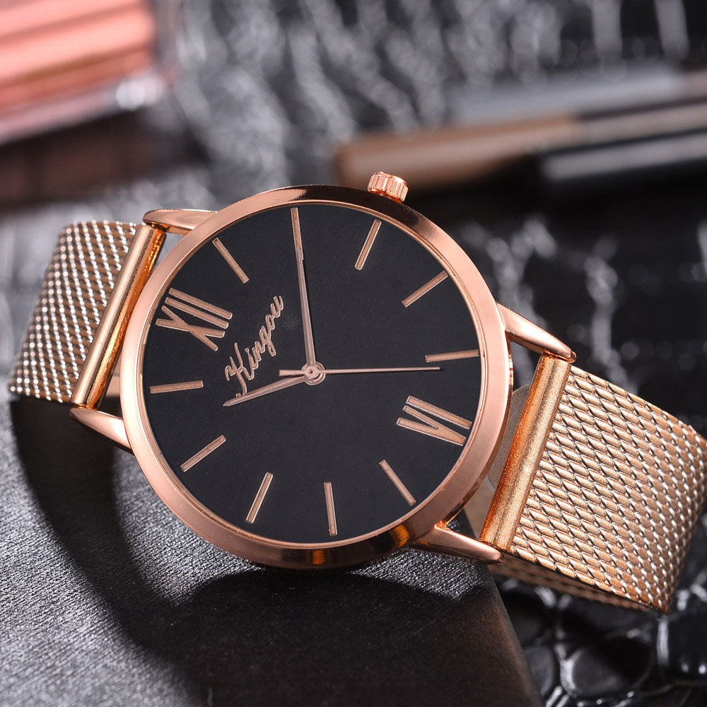 Fashion Simple Ladies Mesh Strap Quartz Watch - Amazhona 