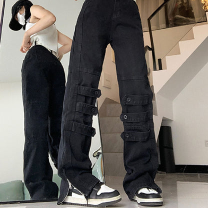 Women's Casual Fashion Straight Jeans