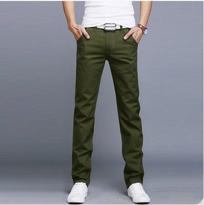 Trendy Slim Four Seasons Long Pants Men's Work Pants - Amazhona 