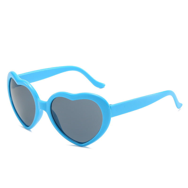 Women's Fashion Trend Heart-shaped Sunglasses - Amazhona 