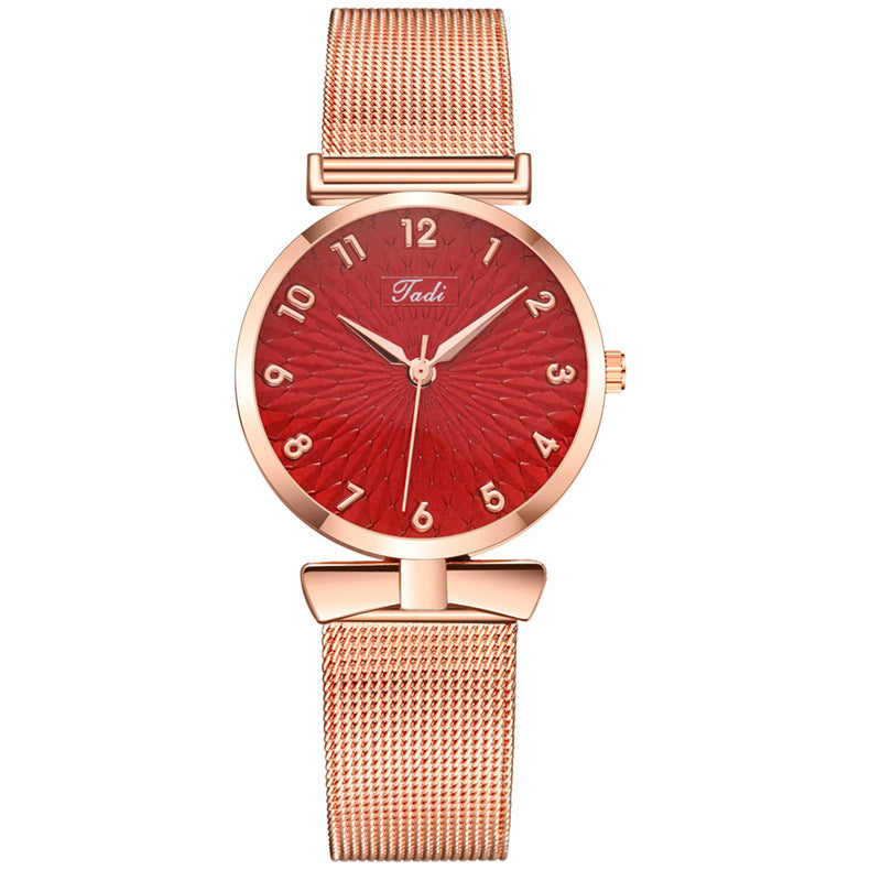 Personality Bowknot Fashion Digital Sunflower Watch Women - Amazhona 