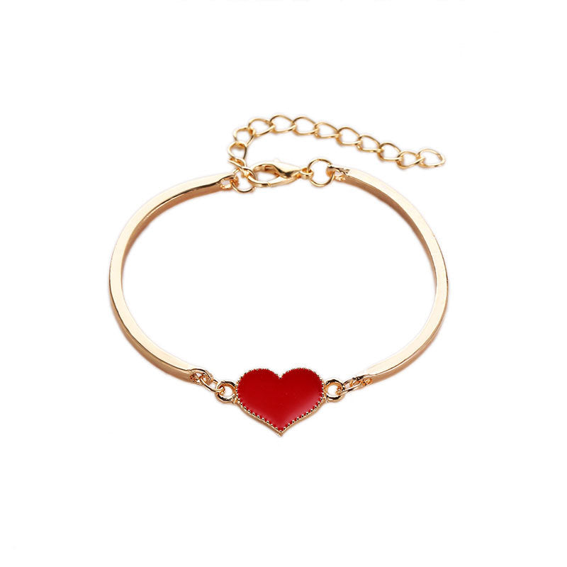 Fashion Love Jewelry Wholesale Retro Peach Heart Bracelet - Amazhona 