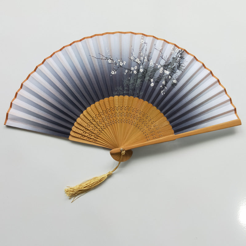 Bamboo Fracture Fan Head Qingyixiao Craft Gift - Amazhona 