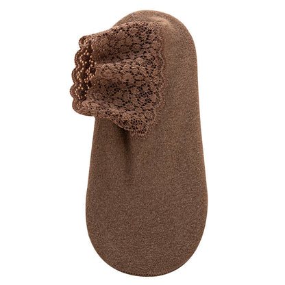 Warm And Thick Lace Confinement Sleeping Socks - Amazhona 