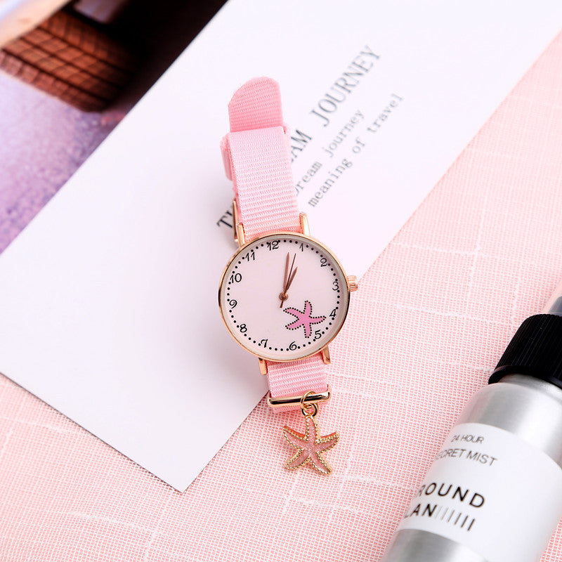 Girl Heart Watch Girl Cute Pendant Macaron Female Watch Ins Student Pendant Watch - Amazhona 