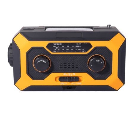 LED Lighting Solar Hand-cranked Power Bank Radio - Amazhona 