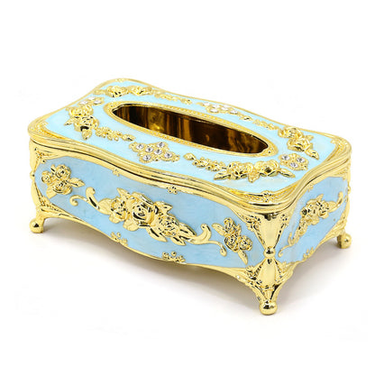 High-end Tissue Box Living Room Home European Coffee Table Ornaments - Amazhona 