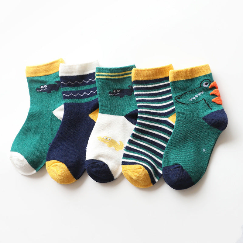 Cartoon Animal Cotton Socks For Boys And Girls - Amazhona 