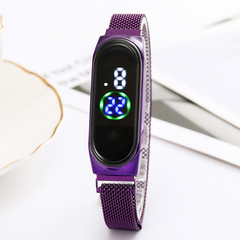 Touch Screen LED Mesh Belt Watch - Amazhona 