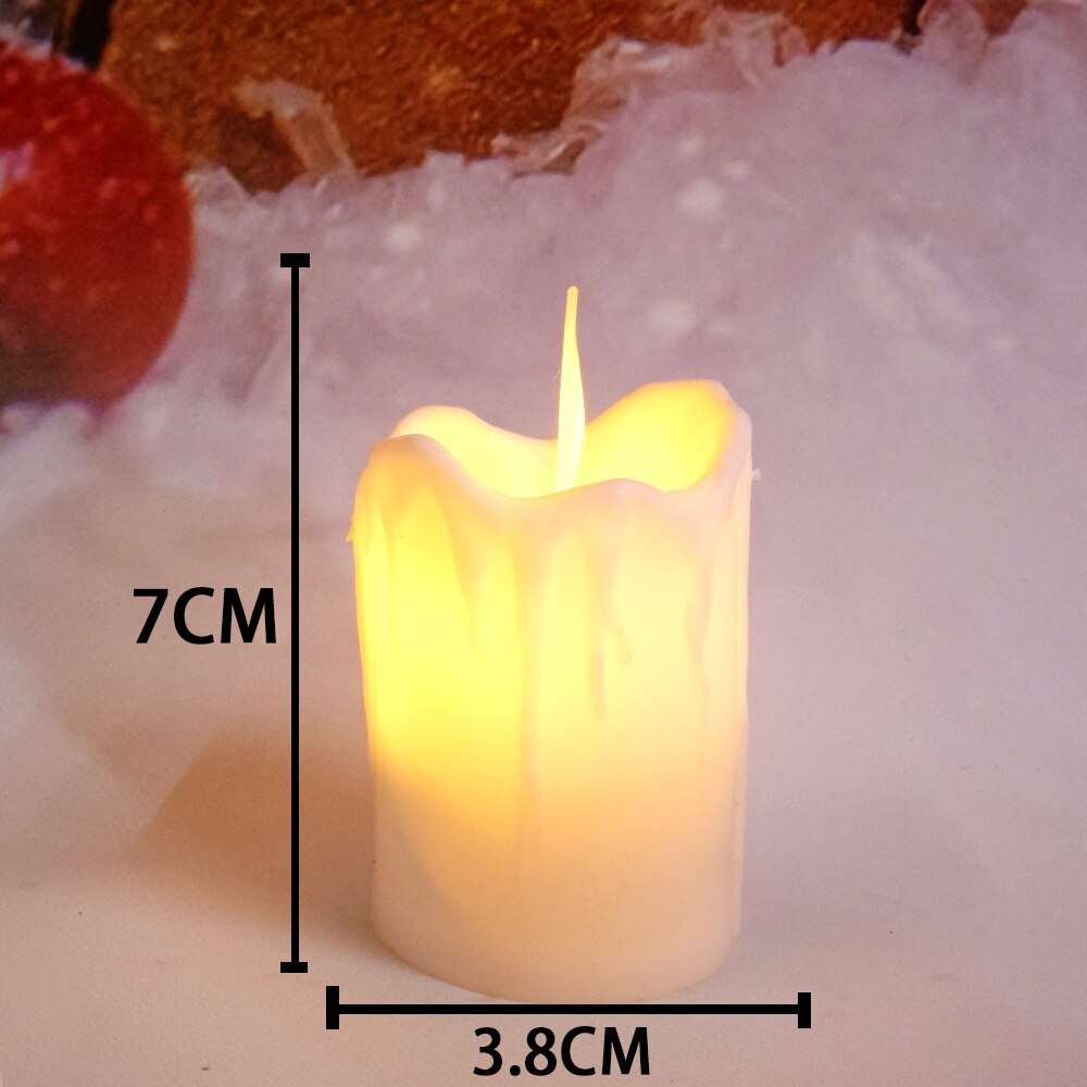 1 Pcs LED Flameless Candle Lights Tea Candles Velas Battery Powered Home Decor Wedding Christmas Navidad Natal Decoration - Amazhona 