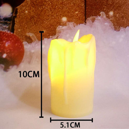 1 Pcs LED Flameless Candle Lights Tea Candles Velas Battery Powered Home Decor Wedding Christmas Navidad Natal Decoration - Amazhona 