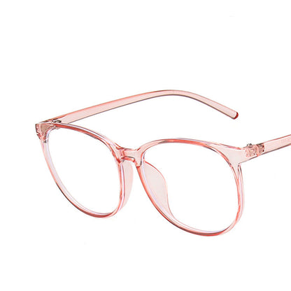 Big frame flat mirror net red frame glasses - Amazhona 