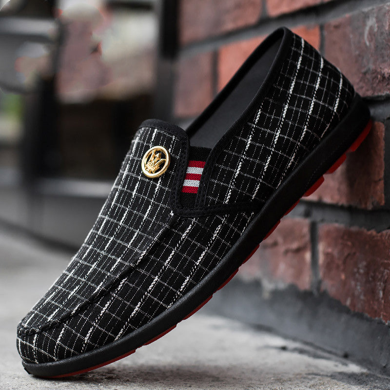 Old Beijing cloth shoes men's shoes - Amazhona 