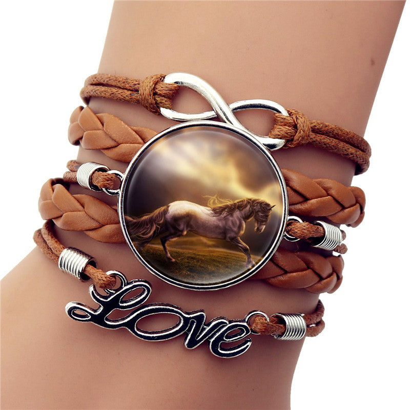 Time Gem Black Horse Bracelet - Amazhona 