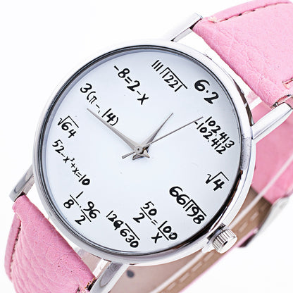 Quartz Watch Men's Leather Strap Korean Women's Student Couple Watch - Amazhona 