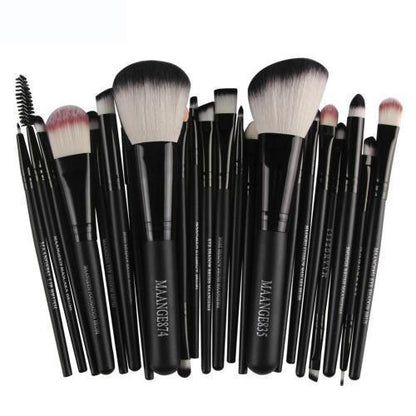 22 Piece Cosmetic Makeup Brush Set - Amazhona 