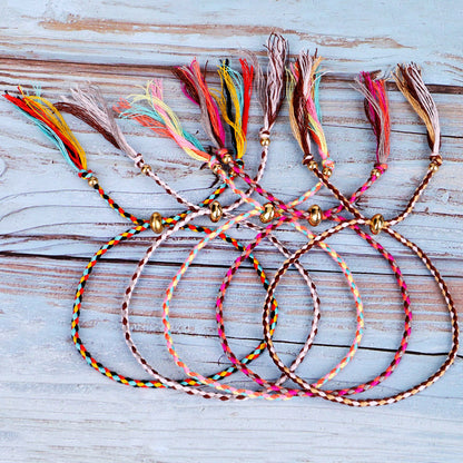 Colorful braided rope bracelet - Amazhona 