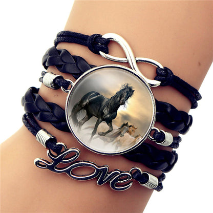 Time Gem Black Horse Bracelet - Amazhona 