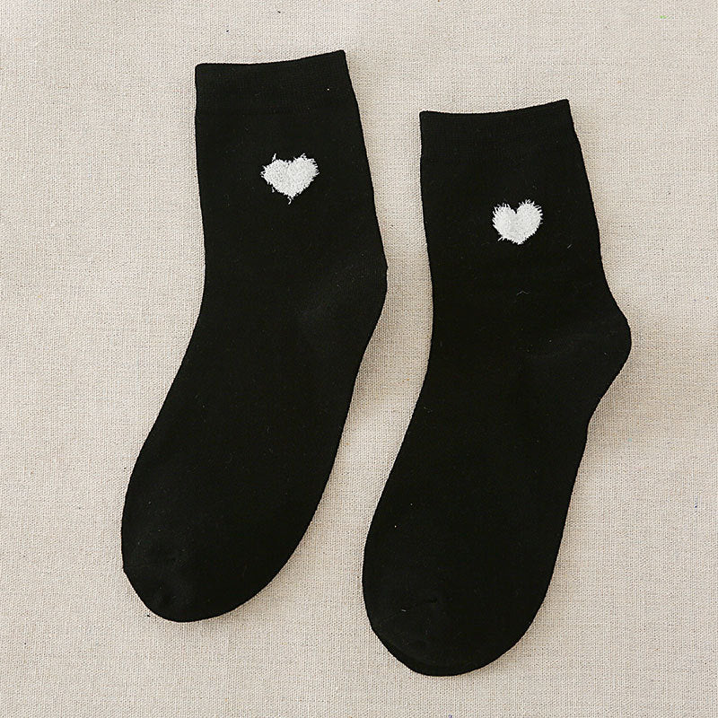 Winter socks women love tube socks cotton socks - Amazhona 