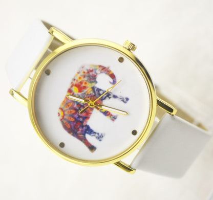 Trade new Geneva watch Geneva leisure belt elephant Geneva belt Watch - Amazhona 