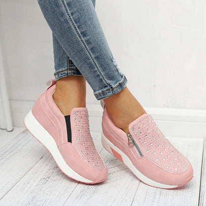 Women Sneakers Female Knitted Vulcanized Shoes Women Ankle Flats - Amazhona 