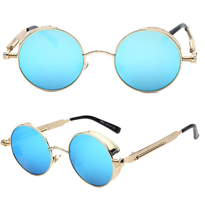 Austin Powers Vintage Round Metal Frame Sunglasses - Amazhona 