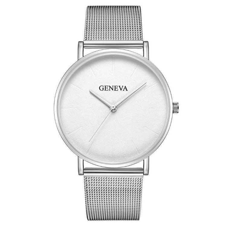 Mesh belt alloy ultra-thin quartz watch - Amazhona 