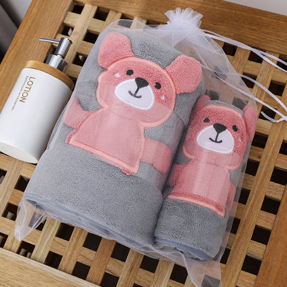 Quality Towel Bath Towel Gift Set Warp Knitting Thickened