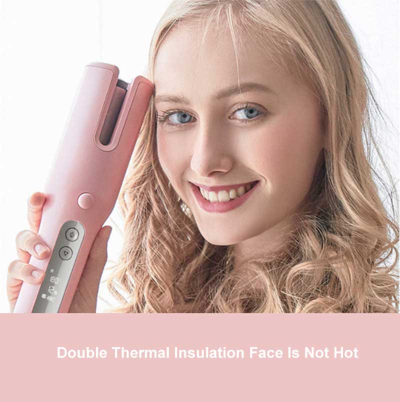 Wireless Automatic Curler USB  LCD Screen Ceramic Heating Anti-perm Curler - Amazhona 