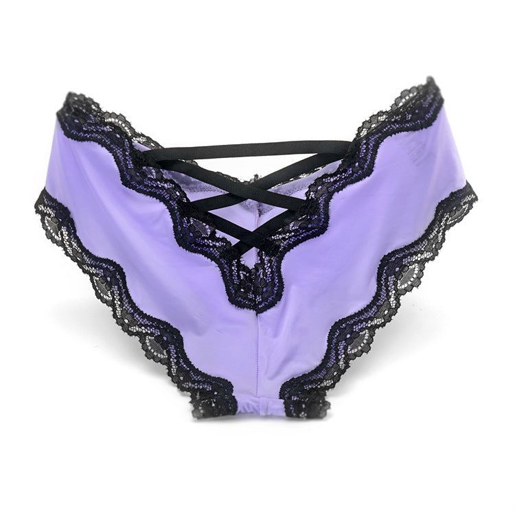 Ice silk lace panties - Amazhona 