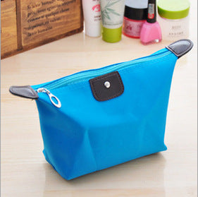 Cute Dumpling Cosmetic Bag Candy-colored Folding Dumpling Storage Bag Ingot Waterproof Washing Bag - Amazhona 