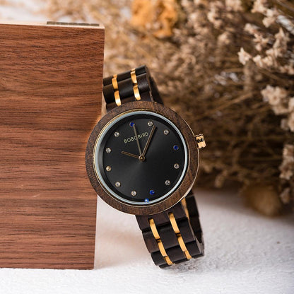 Ladies solid wood watches - Amazhona 