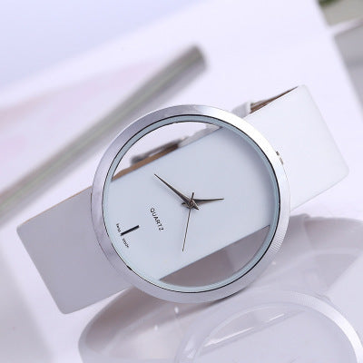 Simple watch transparent hollow personality ladies watch - Amazhona 