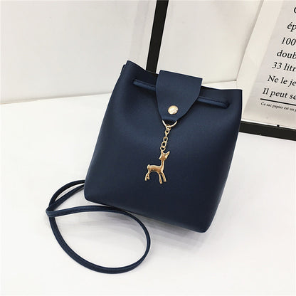 Summer new style pu female bag bucket - Amazhona 