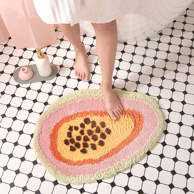 Papaya bathroom mat - Amazhona 