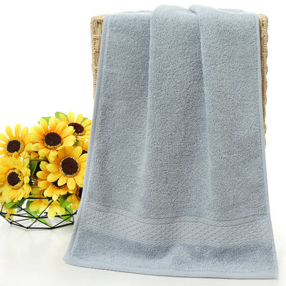 Pure cotton plain towel bath towel - Amazhona 