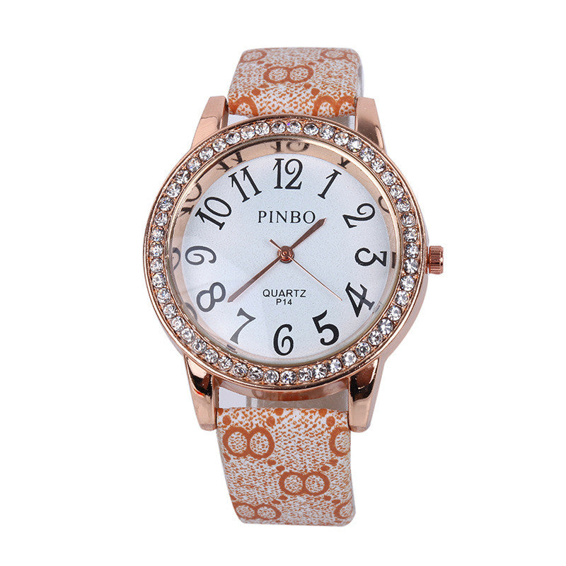 Full diamond mesh women's belt Watch - Amazhona 