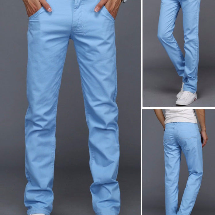 Trendy Slim Four Seasons Long Pants Men's Work Pants - Amazhona 