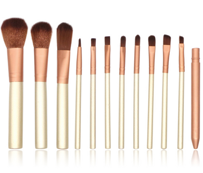 Makeup Brush Set Of 12 Makeup Tools - Amazhona 