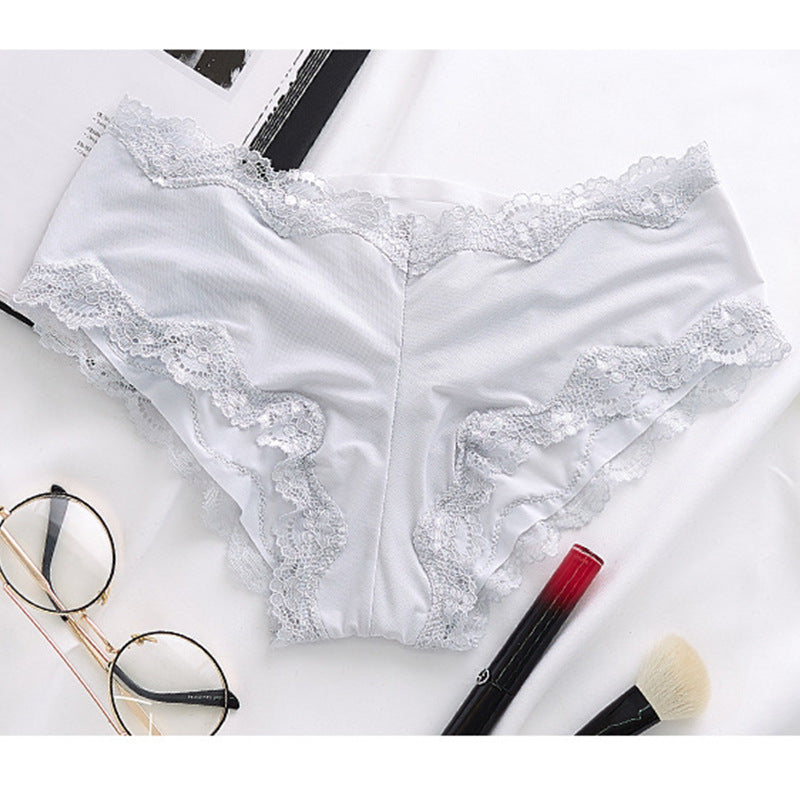 Ice silk lace panties - Amazhona 