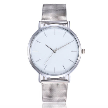 Simple alloy mesh belt watch - Amazhona 