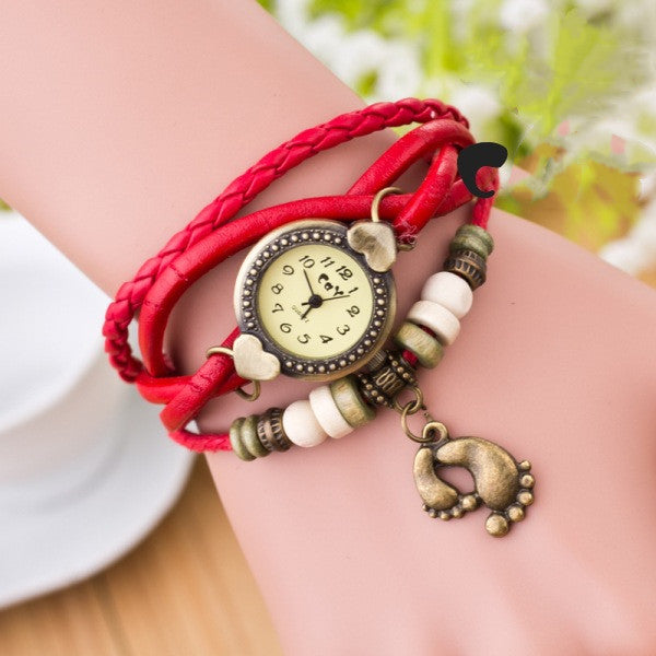 Foot bracelet vintage watch - Amazhona 