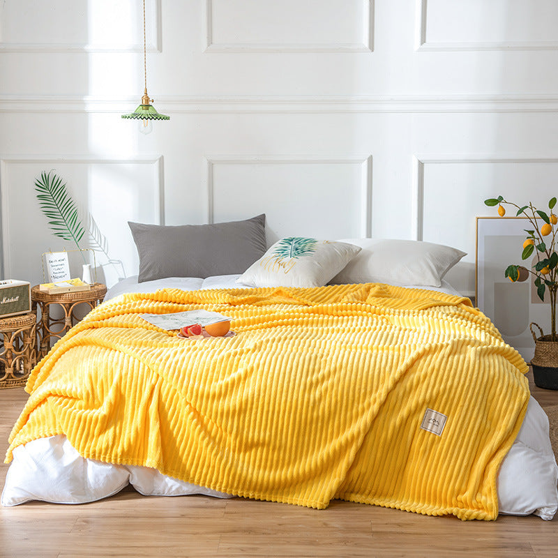 Flannel sheets Solid blanket - Amazhona 