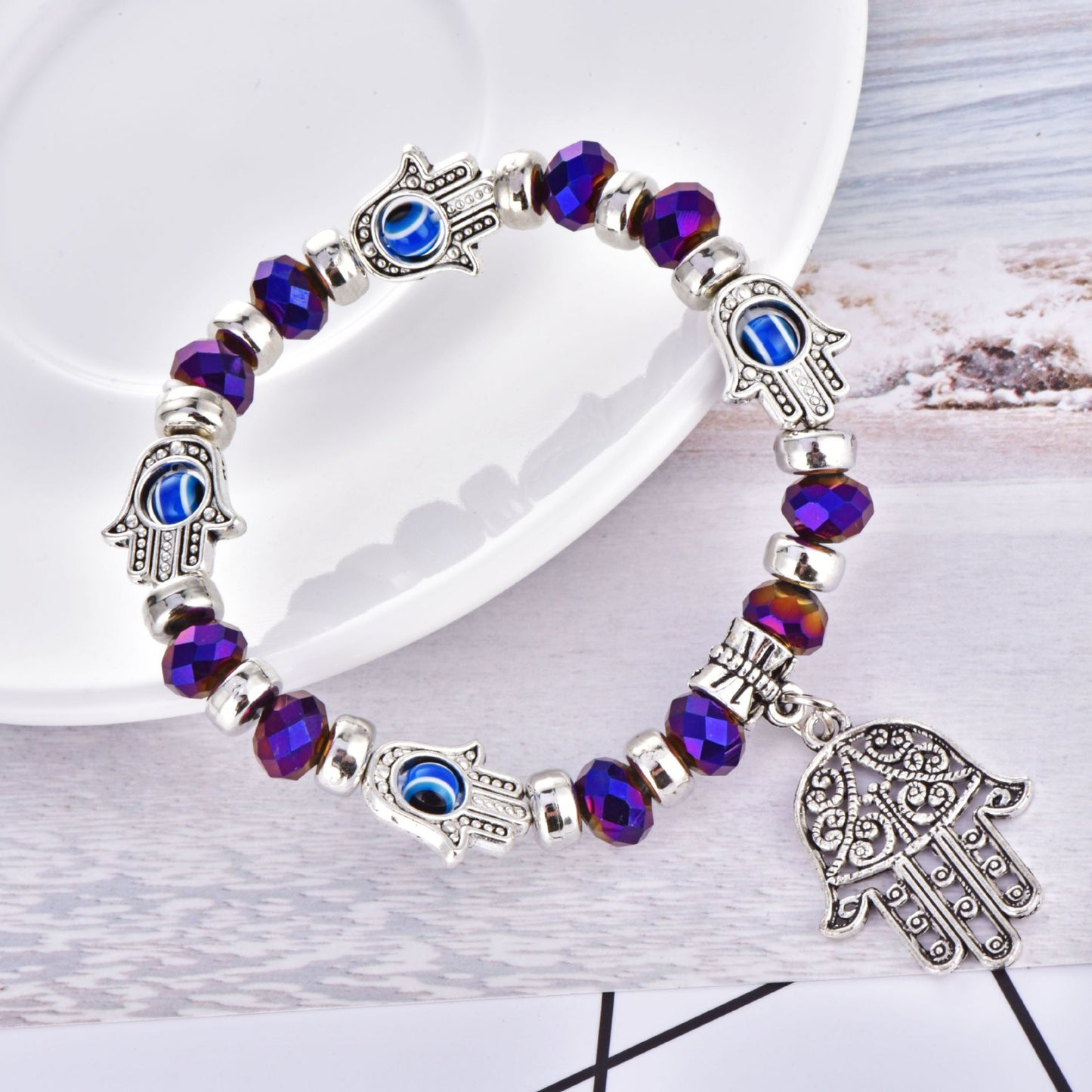 Devil's Eye Beaded Bracelet - Amazhona 