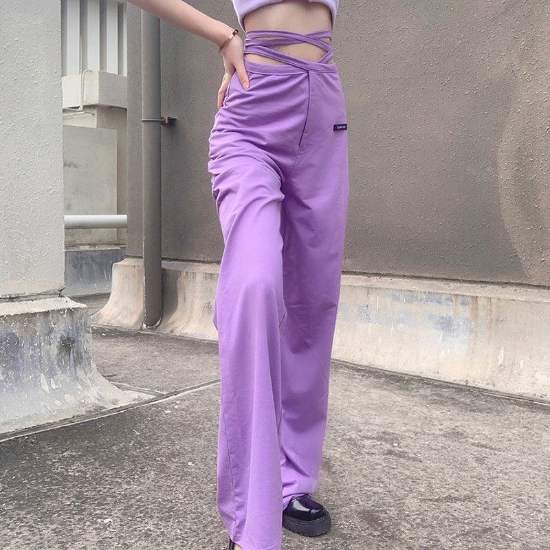 All-match fashion casual straight pants - Amazhona 