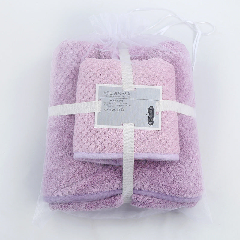 Absorbent Towel Set For Daily Use At Home - Amazhona 