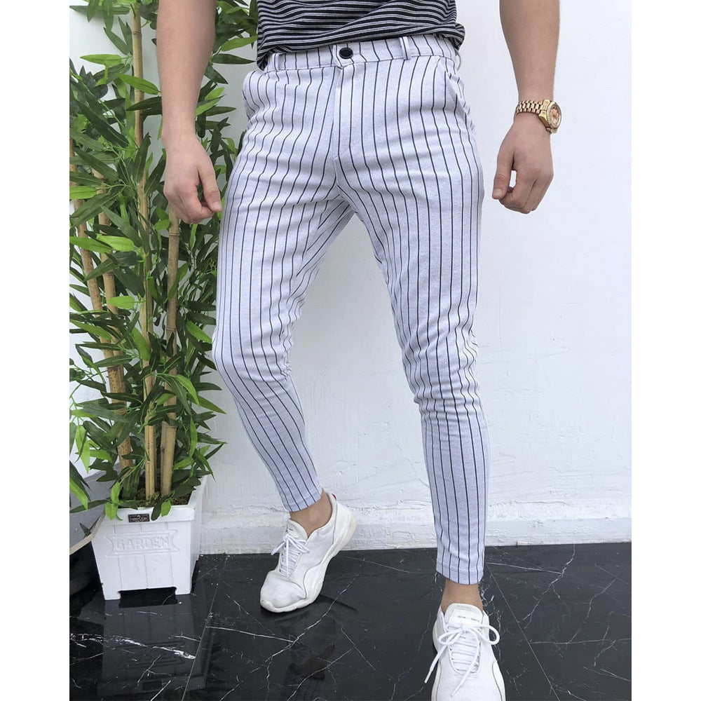 Striped men's casual pants - Amazhona 