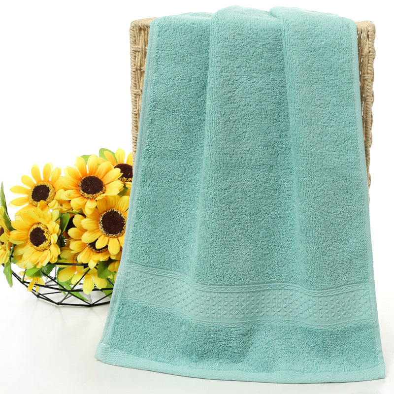 Pure cotton plain towel bath towel - Amazhona 