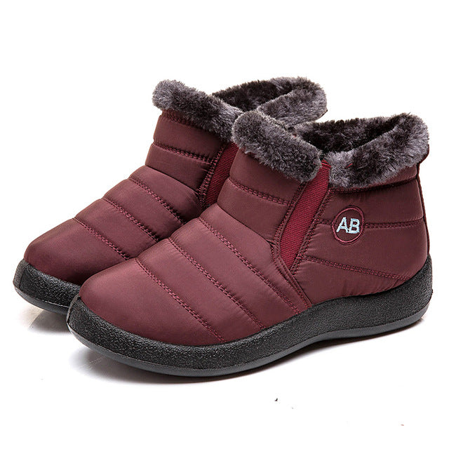 Waterproof boots warm XL snow boots - Amazhona 