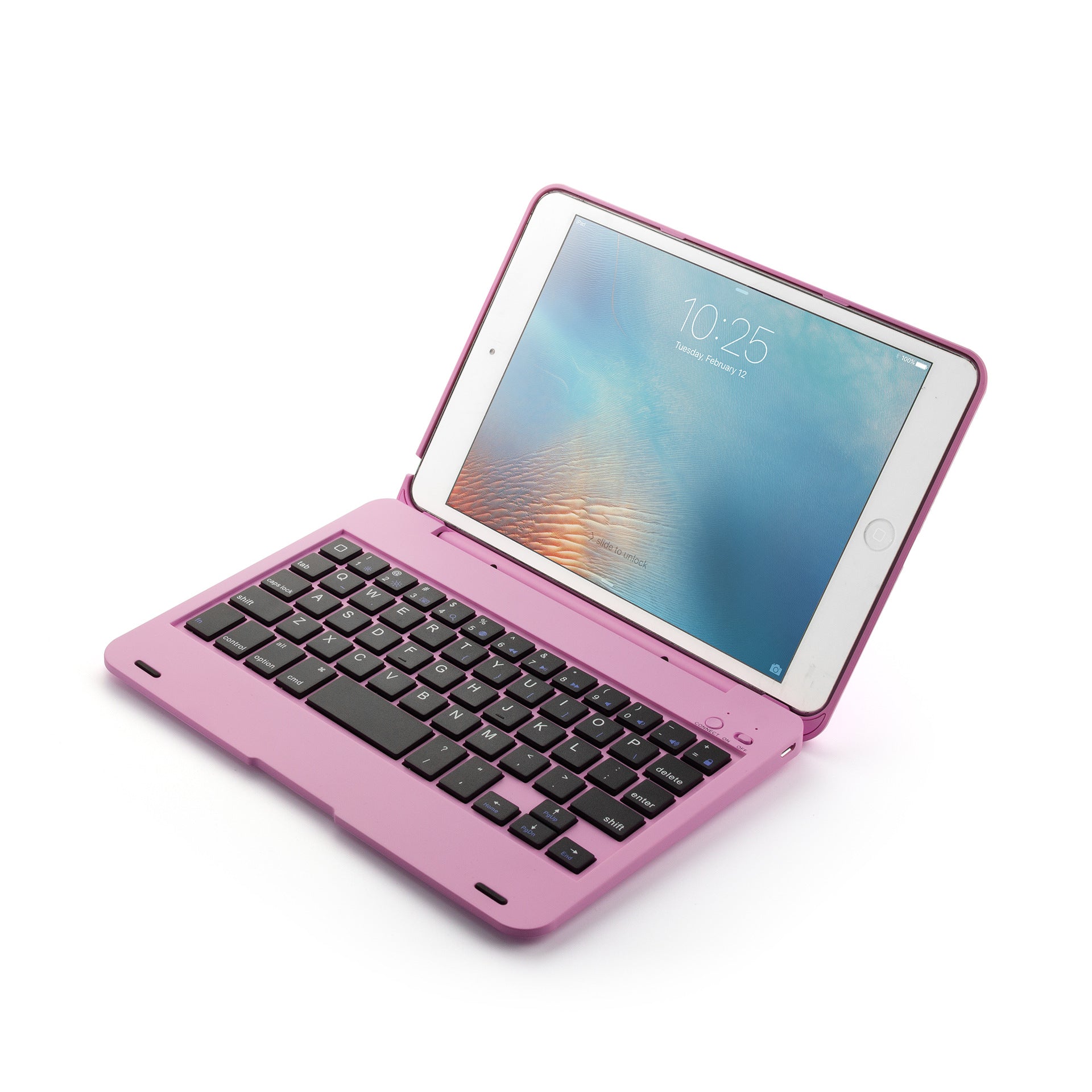 Compatible with Apple, Rotatable Bluetooth Ipad Touch Keyboard With Backlight - Amazhona 